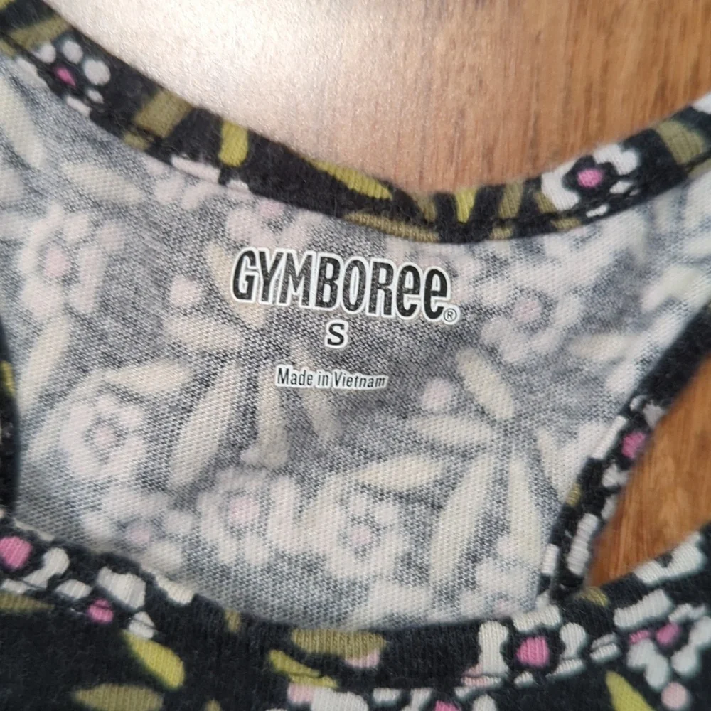 Gymboree Black Floral Racer Back Sundress Girls Size Small
